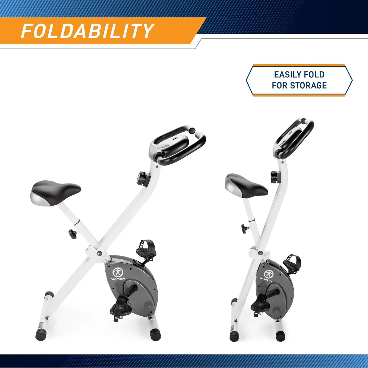 Vélo d'exercice vertical pliable, réglable, pour entraînement cardio et musculation, plusieurs styles disponibles