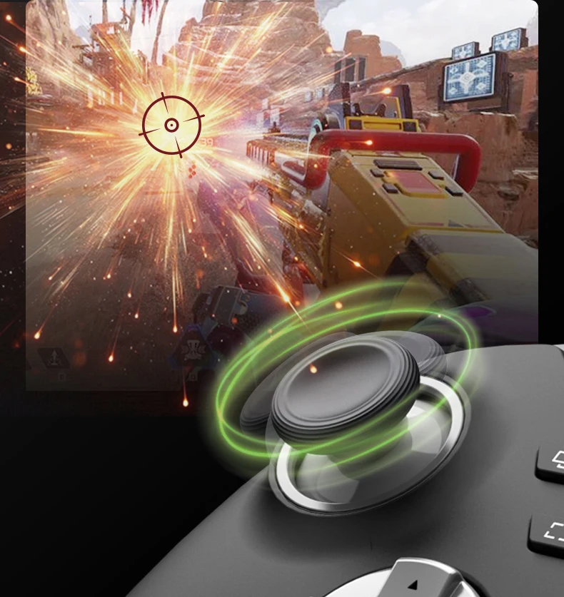 PXN P5 Kabelloser Spielcontroller 1000Hz Hall-Joystick Hall-Trigger, Geeignet für Switch/PC/Android/iOS, Rosa Spielcontroller – Detail 7
