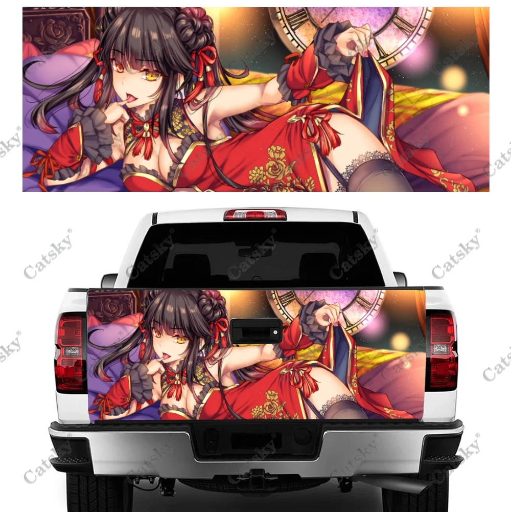 Tokisaki Kurumi (Date A Live) Truck Tailgate Wrap Professional Grade Material Universal Fit for Full Size Trucks Weatherproof