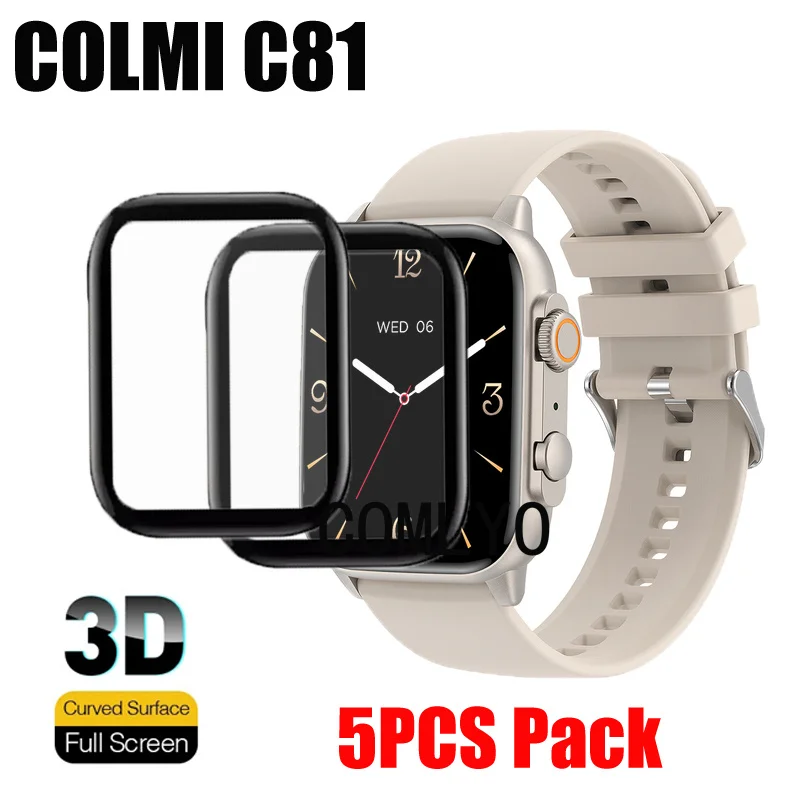 

5 шт., защитная 3d-пленка для смарт-часов COLMI C81