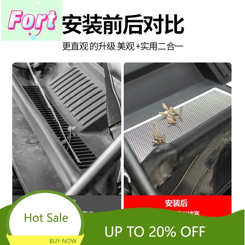 New Cover dust cover front cover insect prevention for BYD Leopard 8 FangChengBao 8 eight 2025 2024 Interior Accessories
