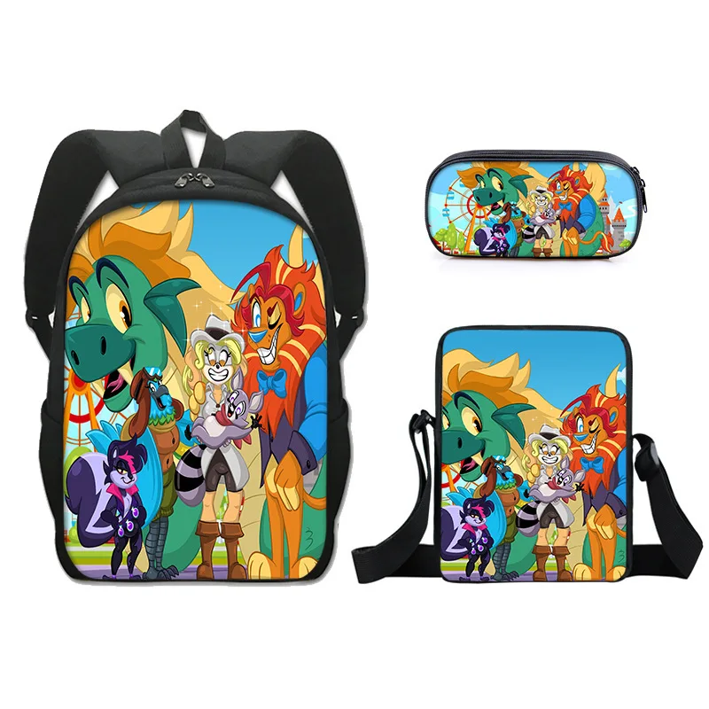 

Рюкзак с принтом Indigo Park для начальной школы, однослойная сумка для ручек, сумка на плечо, детский рюкзак