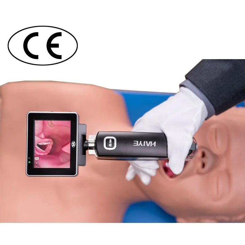 Portable Medical videol  laryngoscope with 3 inch screen and Disposable video Laryngoscopy blades for intubation