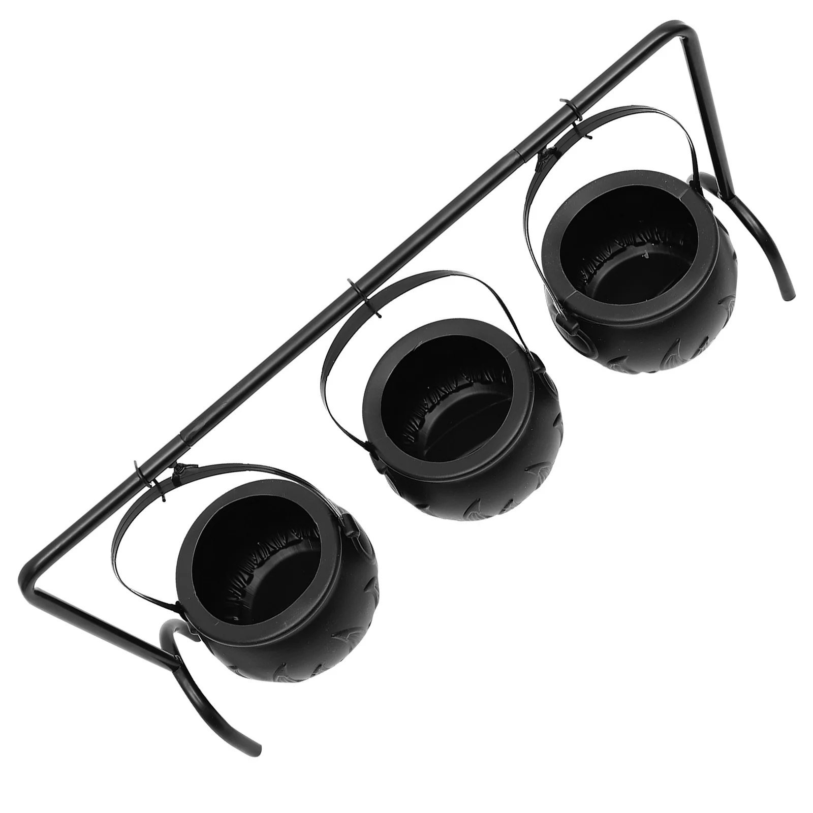 

Halloween Candy Bowl Party Decorations Treat Bucket Witch Kettle Themed Container Mini Portable Basket for Home and Events