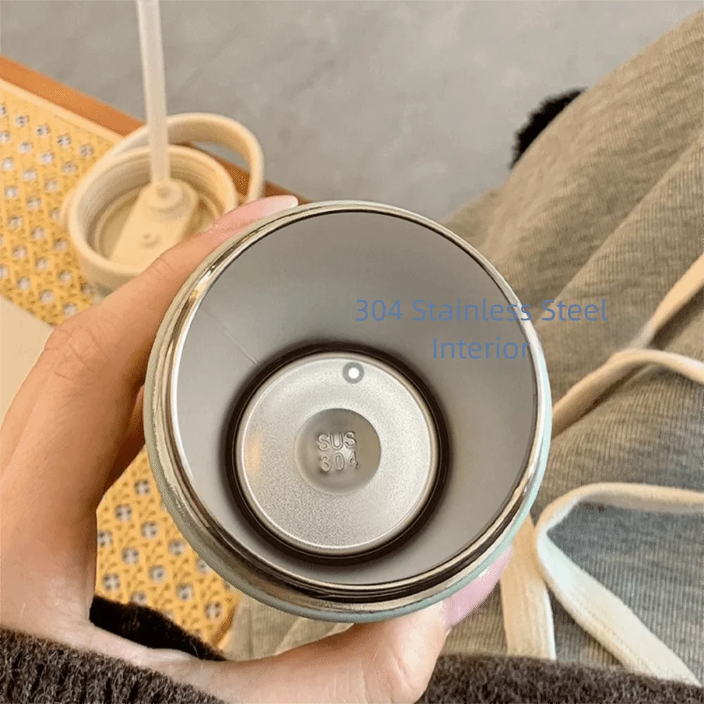 

500ml Stainless Steel Thermos Cup High-Capacity Insulation Or Cooling Portable Drinking Bottle Leak-Proof BPA-Free