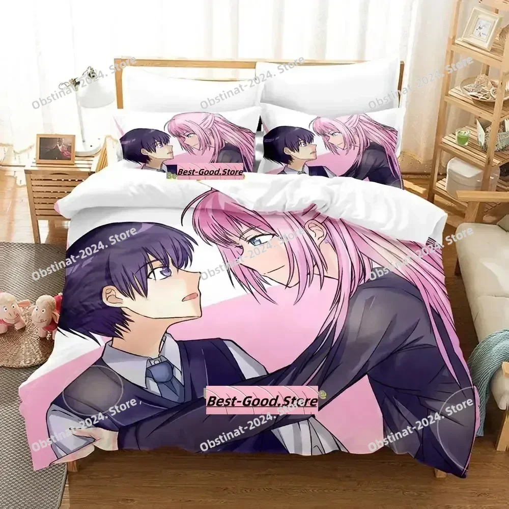 New Shikimori's Not Just a Cutie Bedding Set Cartoon Anime three-piece set Adult Kid Bedroom Duvetcover Sets camas dormitorio