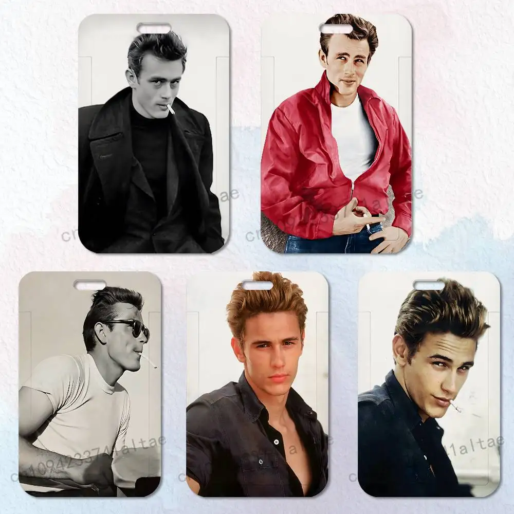 

Classic Vintage J-James D-Dean Badge Holder Pass Bus Work Card Cover Chest Pocket Students Card Holder Small Gift