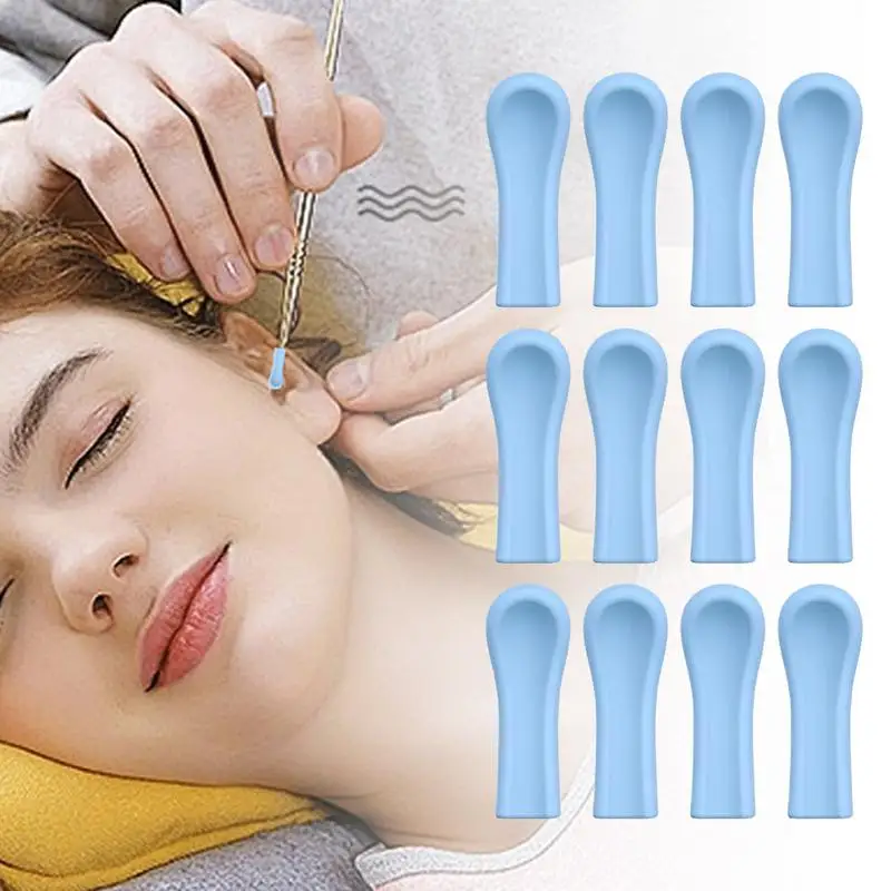 Silicone Ear Spoon Tips Ear Cleaner Wax Removal Replacement Heads Reusable Ear Camera Accessory for Most Visual Ear Scoop