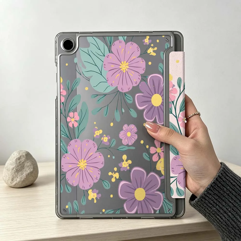 Luxurious Beautiful Flowers Soft For Samsung Galaxy Tab S10 S9 S8 S7 S6 A11 A10 A9 FE Plus Lite Foldable 3Y Tablet Case