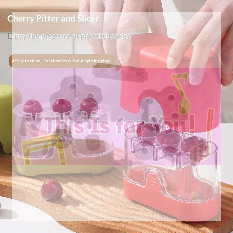 【MA】Food Grade Multi Slot Cherry Pitter With Fast One Press Operation Easy Clean For Home Kitchen Baking