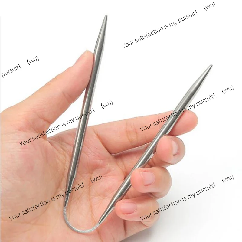 knitting needles, metal thread sets, sweaters, hats, baby sleeves, socks, accessories, 3 pieces/set, round.