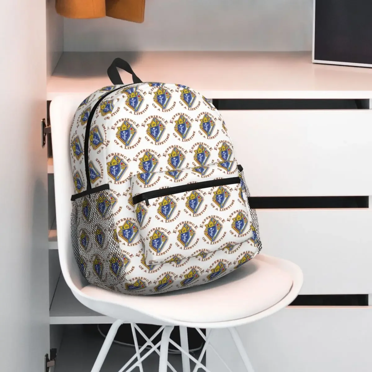 

Knights Of Columbus Logo Student Backpack School Bag Hiking Travel Daypack for Boys Girls Fashion Bookbag Shoulder Bags