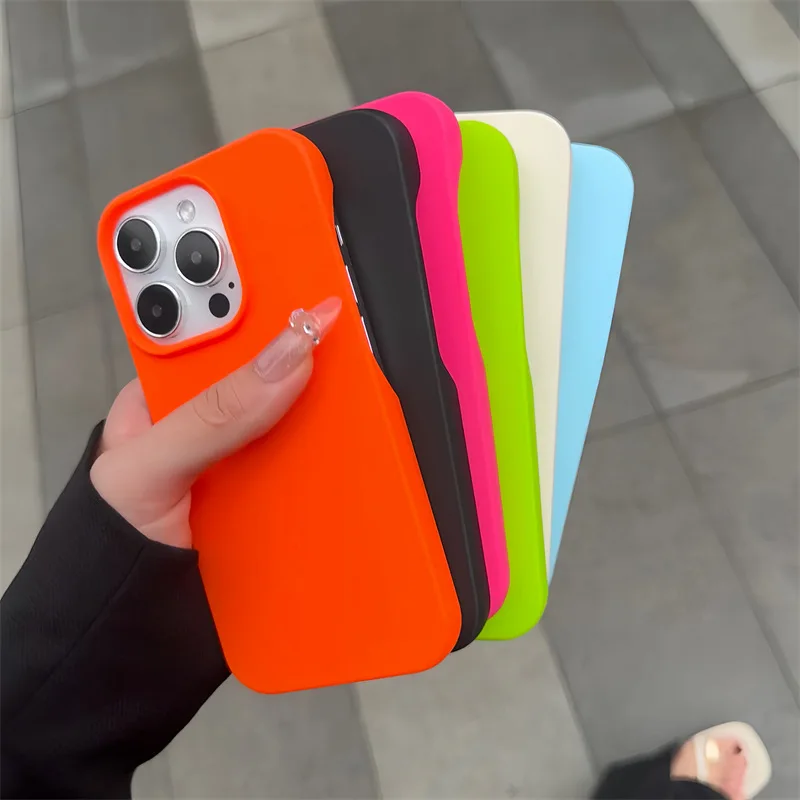 Capa de telefone macia ultrafina doce fosca para iphone 17 11 12 13 16 15 pro max 17 plus silicone à prova de choque capa traseira