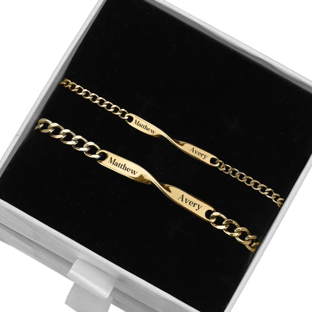 Image of Personalisiertes Text-Paar-Armband mit unbegrenztem Symbol, DIY-Armband mit Gravur aus Edelstahl, Valentinstag, bestes Geschenk für Freundin