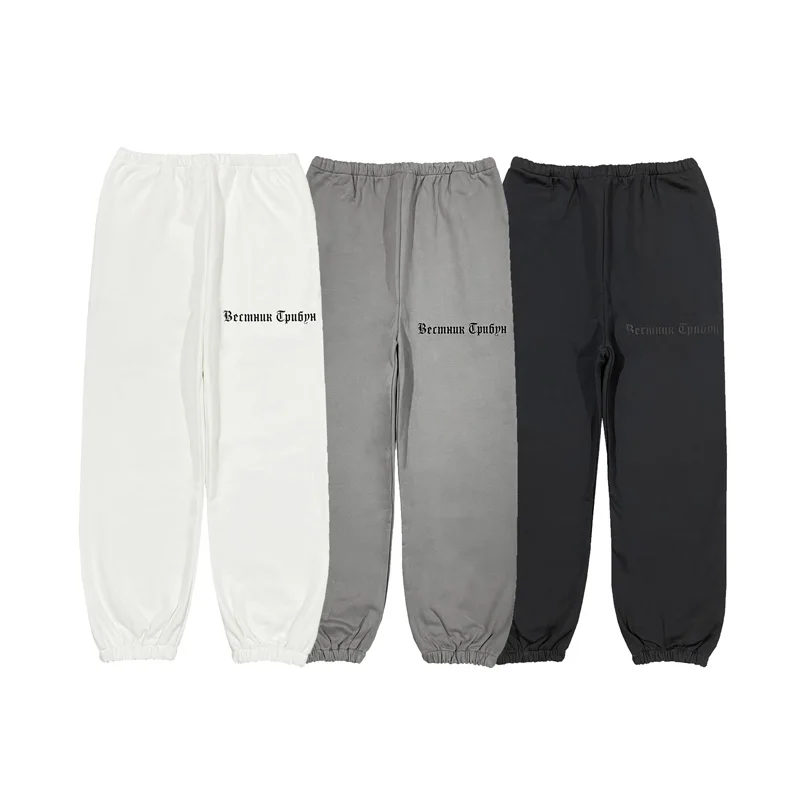 

Newly Arrived Kanye West Casual Pants Autumn Trends Printed Straight-leg Pants KANYE WEST Fleece Sweatpants