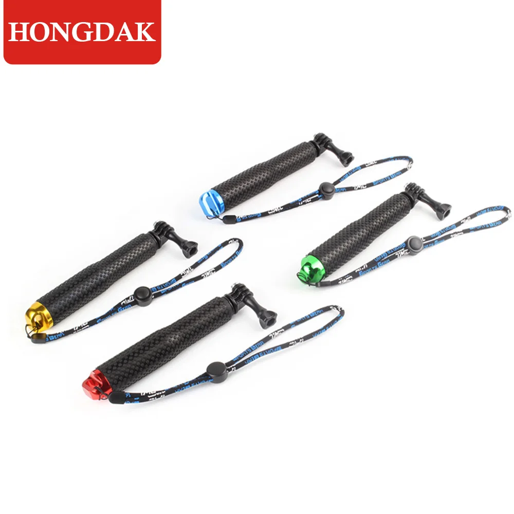 Palo de Selfie extensible, monopié impermeable azul para GoPro Hero11 10 9 8 6, longitud de varilla larga de aleación de aluminio para SJCAM EKEN