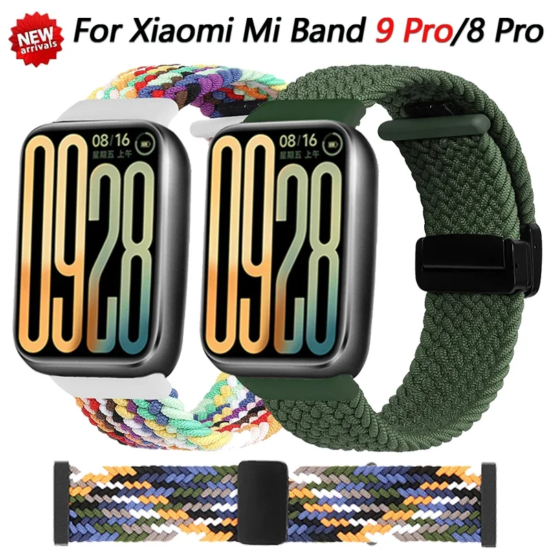 

Sport Nylon Strap for Xiaomi Mi Band 9 Pro/8 Pro Smart Watch Bracelet Breathable Wristband for Redmi Watch 4 5 Replaceable Strap