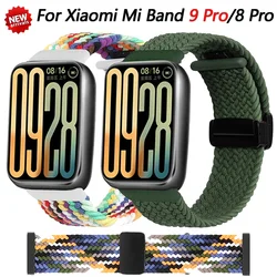 Nylon Loop Strap for Xiaomi Mi Band 9 Pro/8 Pro Smartwatch Bracelet Breathable Wristband for Redmi Watch 4 5 6 Strap Accessories