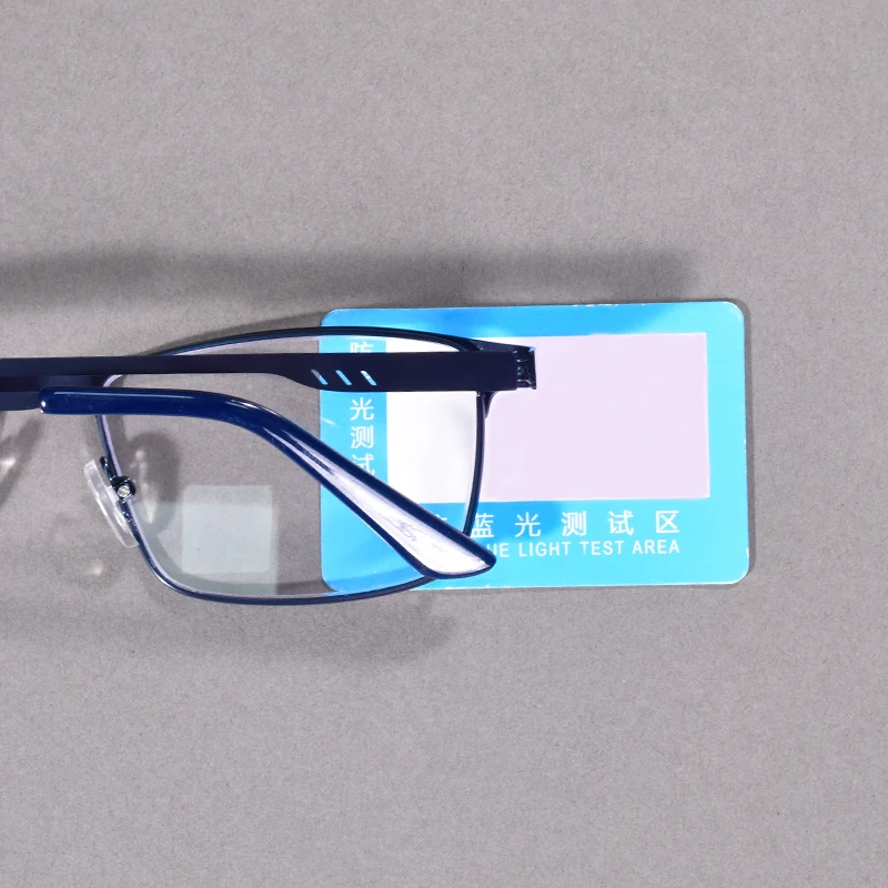 Mai Blume Übergroße Metall Lesebrille Für Männer Rezept Brillen Blau Licht Blockieren Business Platz Brillen Rahmen + 75 – Detail 2