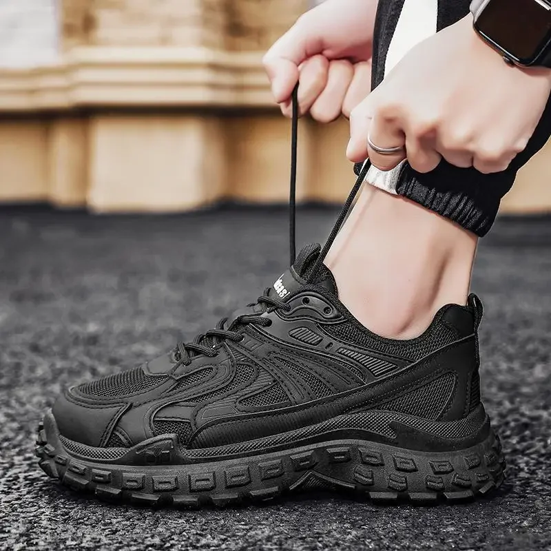 Shoes Sneaker Men's Summer Black Shock-Absorbing Running Shoes Tenis Breathable Men's Running Shoes