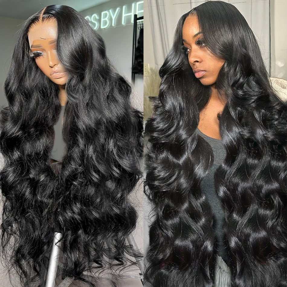 

Парик из натуральных волос 13x6 Body Water Wave HD Lace Front, 250% плотность, 40 дюймов, с прозрачной фронтальной частью 13x4, предварительно выщипанные волосы для чернокожих женщин