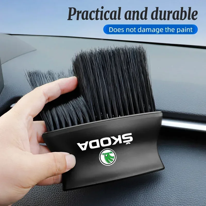 Car Dashboard Air Outlet Cleaner Brush Detailing Clean Tools For Skoda Octavia Superb Rapid Kodiaq Karoq Fabia Kamiq Roomster