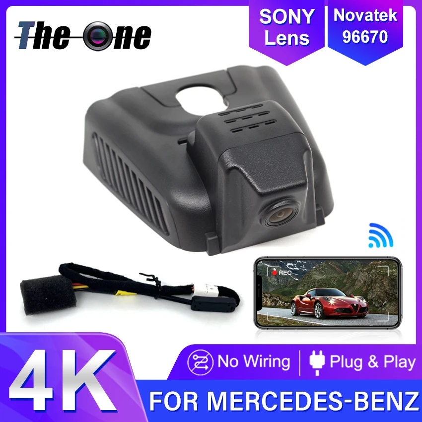 New!Plug and play Car DVR Wifi 4K Dash Cam Camera For Mercedes-Benz MB B Class B200 GLB220 GLB200 GLB180 GLA180 GLA200 2020-2023