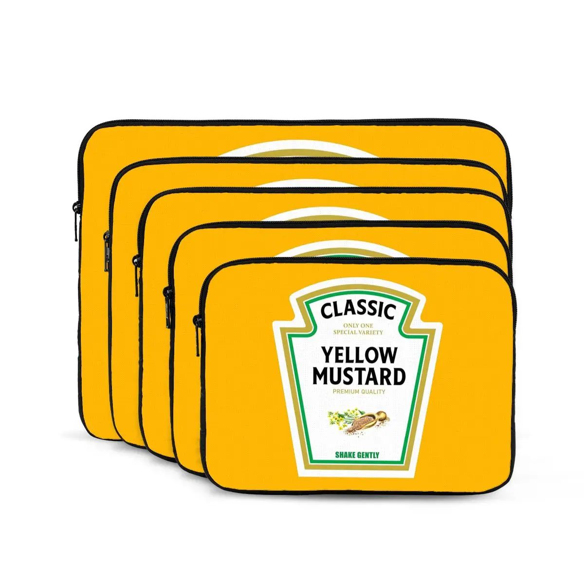 

Mustard Mayo Ketchup Notebook Laptop Bag Case Pouch For Macbook Air Pro Tablet Shockproof Case Bag