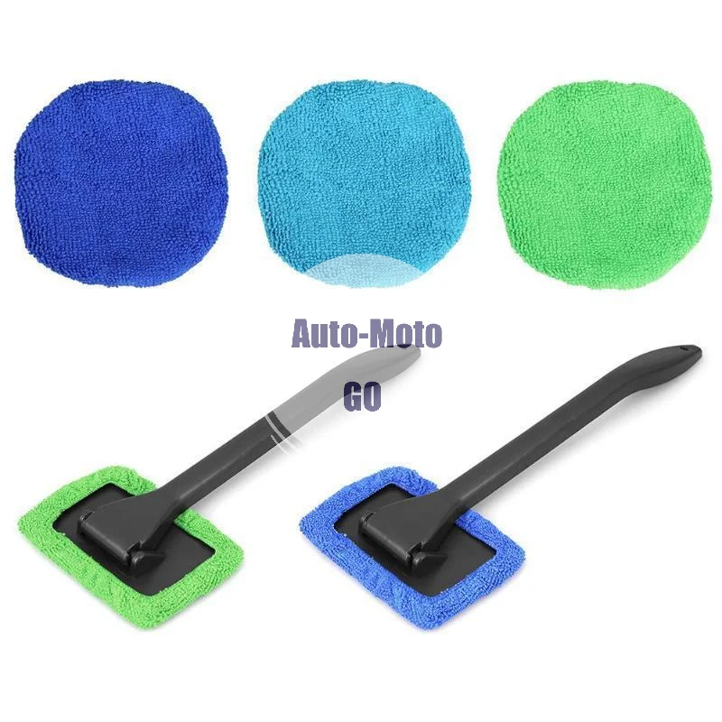 Car Windshield Cleaning Tool Multifunctional Long Stick Squeegee for Auto Interior Window Daily Cleaning