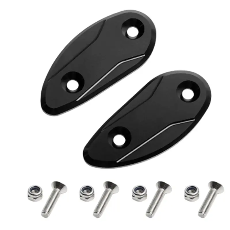 AB61-Rearview Mirror Hole Cover Windscreen Driven Mirror Eliminator Cap For Honda CBR1000RR 2008-2021 Motorcycle