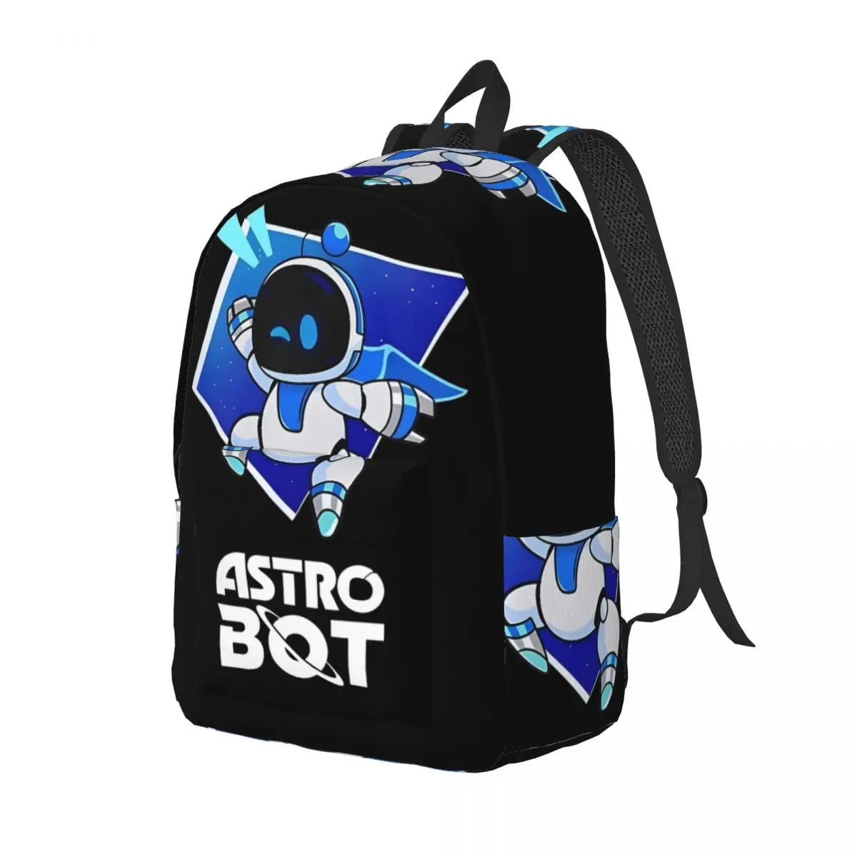 Lindo Astrobot Emotions Mochila de moda Durable Estudiante Senderismo Viajes Astros Sala de juegos Mochila para hombres Mujeres Bolso de hombro universitario