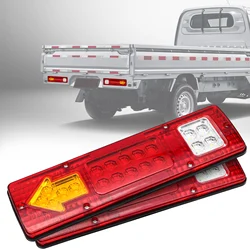 2 uds 19LED coche remolque camión luz trasera freno lámpara de marcha atrás parada señal de giro para remolque camión caravan luces traseras Van Truck
