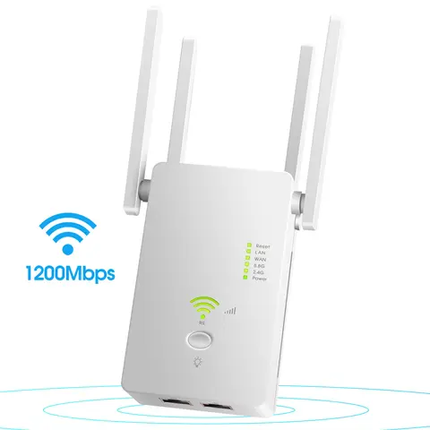 무선 5G 와이파이 익스텐더/라우터/AP 듀얼 밴드 리피터 부스터 신호, 802.11AC 장거리 1200Mbps 와이파이 액세스 포인트, AC1200