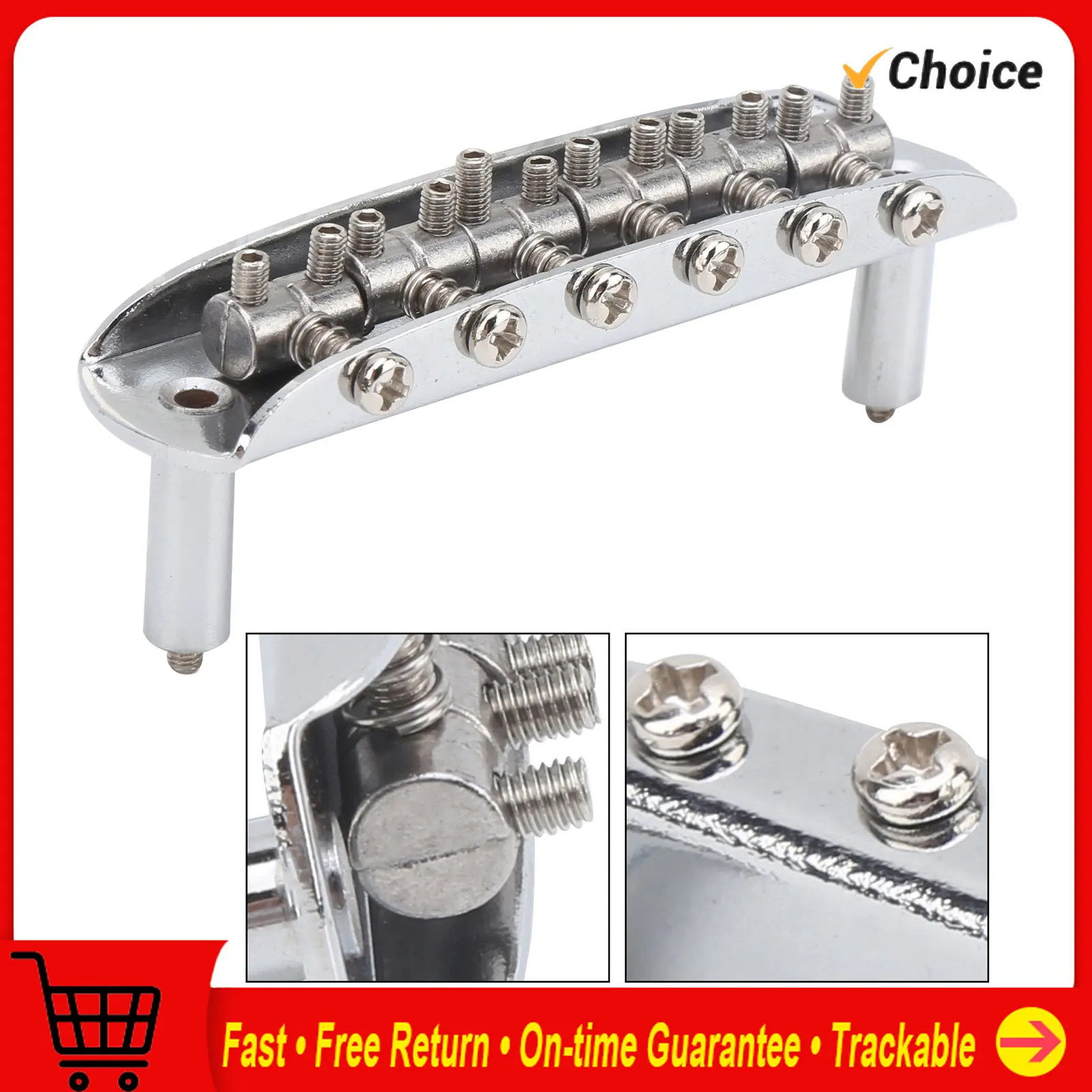 الخيوط السرج جسر الغيتار 6 سلسلة الغيتار سبائك الزنك استبدال الملحقات