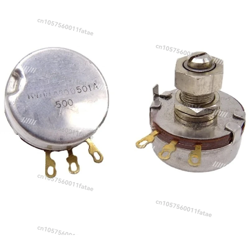 

1PCS Single-connected Single-coil 500-ohm Potentiometer with Lock Handle.
