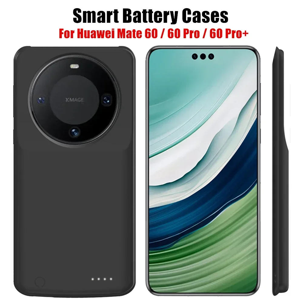 Smart battery charger case For Huawei Mate 60 Pro Power Bank Portable Powerbank Charging Cover For Huawei Mate 60 Pro+ 6800mAh