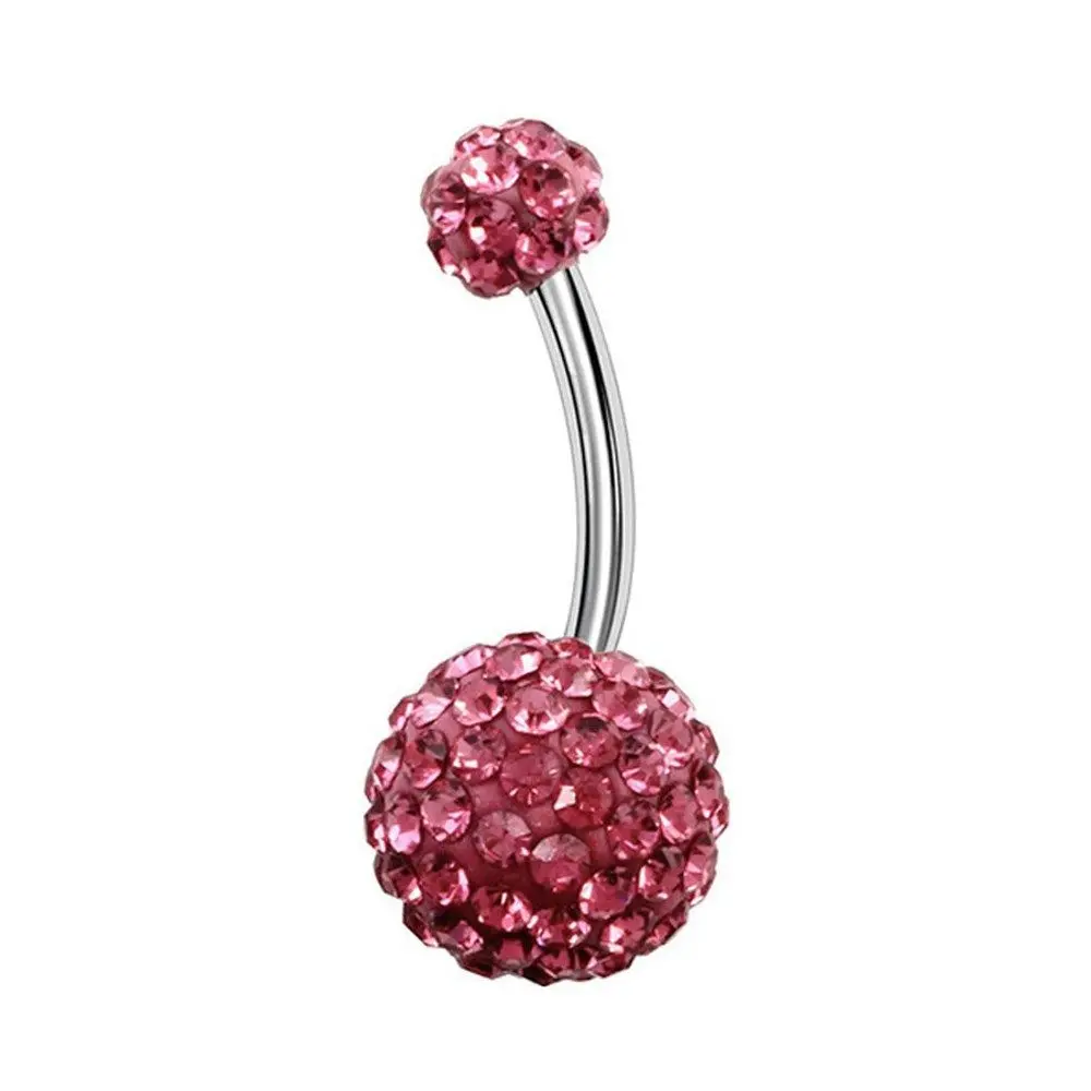 

Fashion 8/10mm Body Piercing Jewelry Belly Bar Stainless Steel Navel Ring Belly Button Ring
