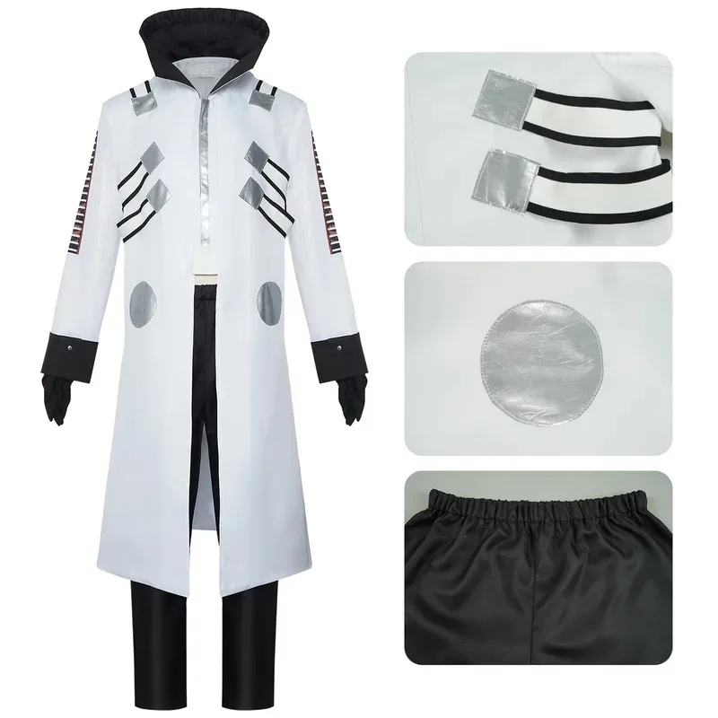 Película de Anime Hedgehog Dr Eggman Cosplay chaqueta pantalones disfraz hombres Ivo Robotnik gabardina uniforme ropa de fiesta de Halloween hombre Sonic