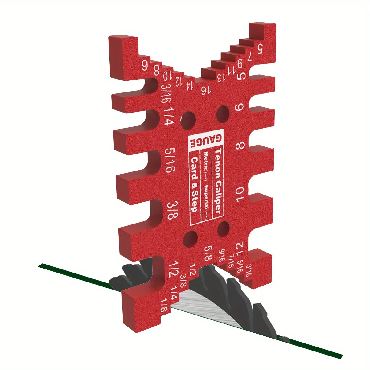 2Pc Tenon Gaps Gauge and Dovetail Marker Kit,Aluminum Dovetail Marking Template Precision Dovetail Jig,Woodworking Tenon Caliper