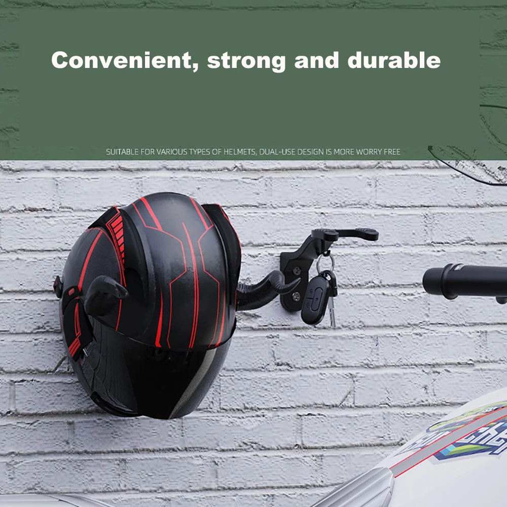 Motorcycle Helmet Hook Racks Multipurpose Hook Hanger Home Luggage Jacket Holders Kitchen Cabinet Shelf Wall Mount Hooks Black