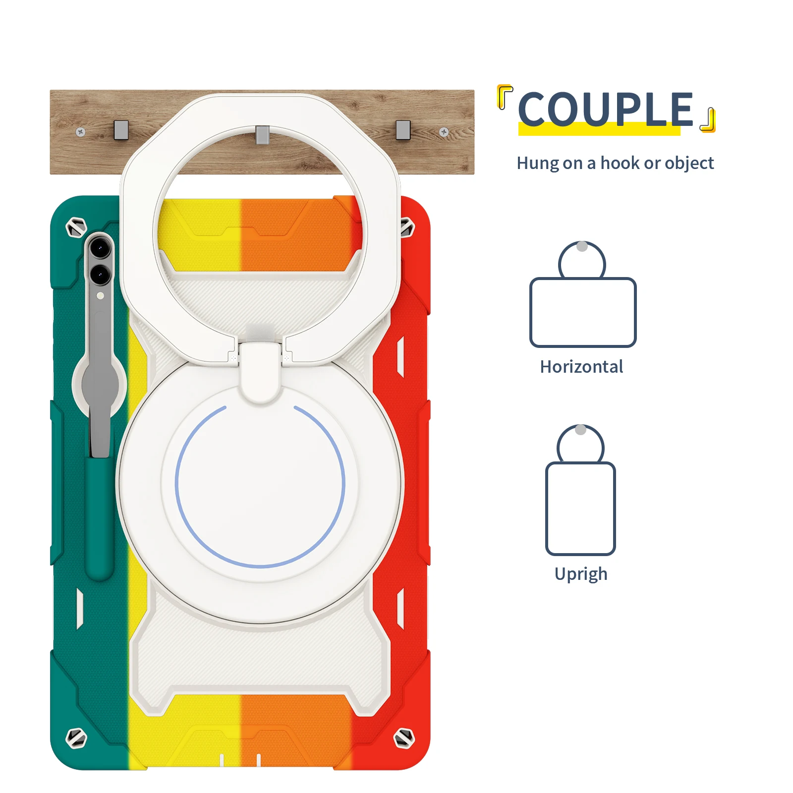 

Универсальный чехол с вращающейся ручкой для Samsung Tab S10 S19 S8 Ultra 14,6 дюйма SM-X920 X926 X910 X916B X900 X906, прочный чехол-подставка