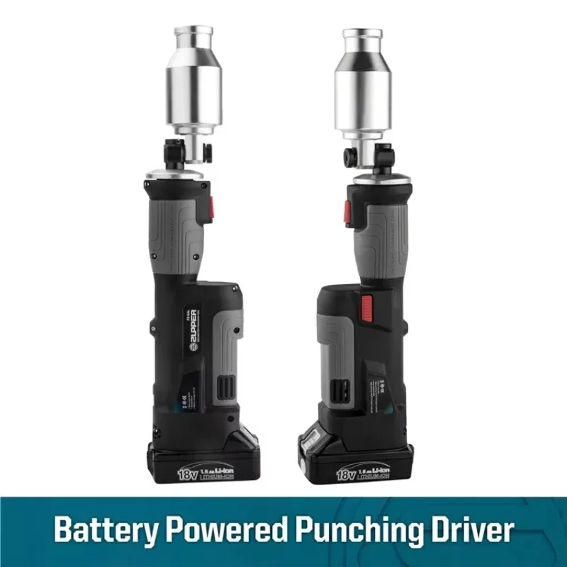

2025/ZUPPER PZ-6AL Battery Powered Metal Hydraulic Hole Punch Driver Knockout Punch Set