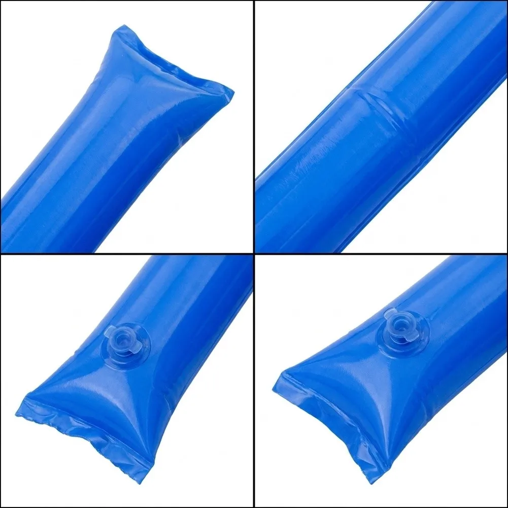 3 Meter PVC Pool Cover Water Bags Blue Set of 4 for Securing Pool Covers Against Wind Snow and Debris in Winter