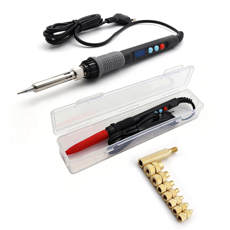

90W LED 936 Soldering iron adjust temperature With M2 M2.5 M3 M4 M5 M6 M8 Hot Melt Nuts Embedding tool For 3D Printer Parts