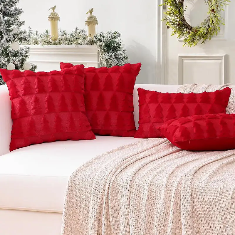 1PC Weihnachten dekorative Kissenbezüge Kissenbezug Couch Kissenbezug für Couch Sofa Urlaub Festivals Winter Home Dekoration – Detail 11
