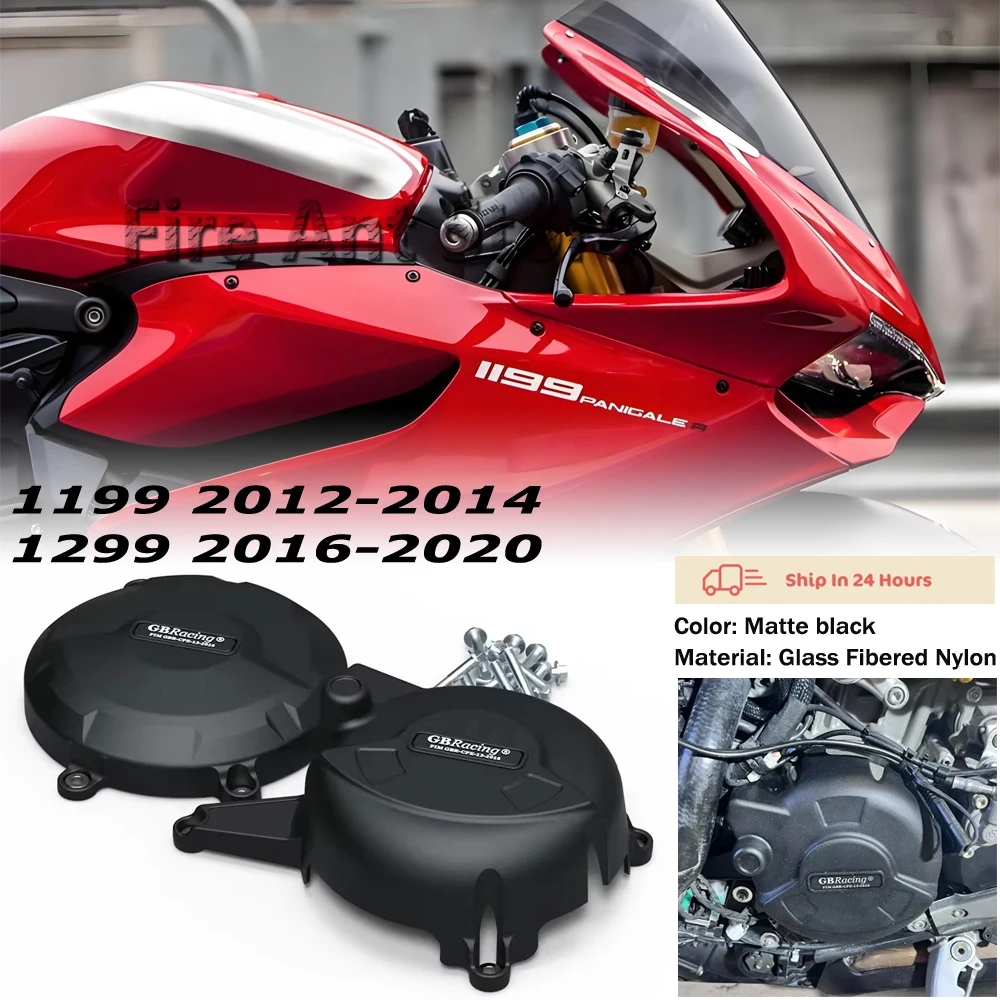 

GBRacing Engine Protective Cover Guard Protector Fall Protection Cover for DUCATI 1199 2012-2014 1299 2016-2020 Motorcycle