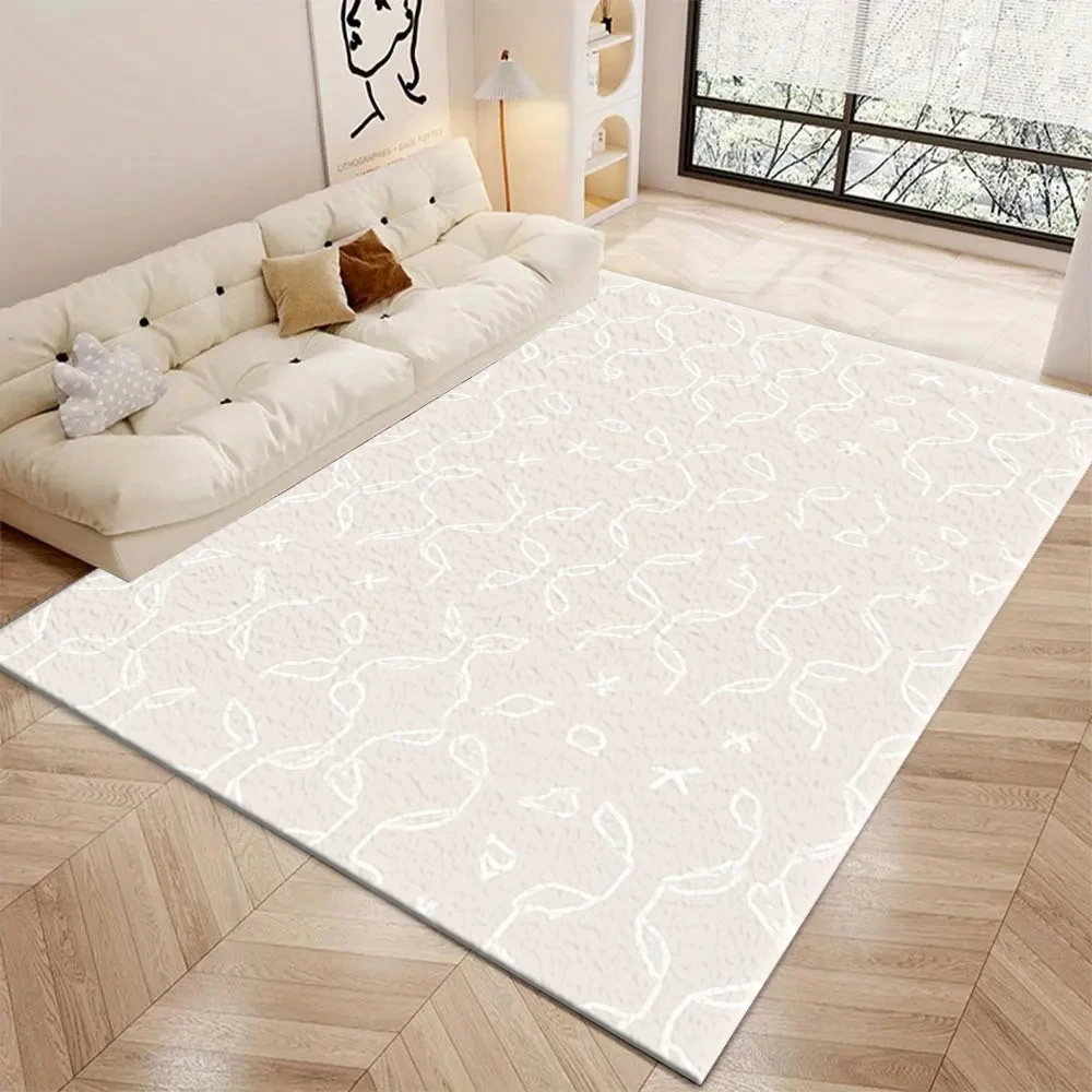 Home Decor Minimal - Alfombra Minimalista con Diseño Abstracto, Base