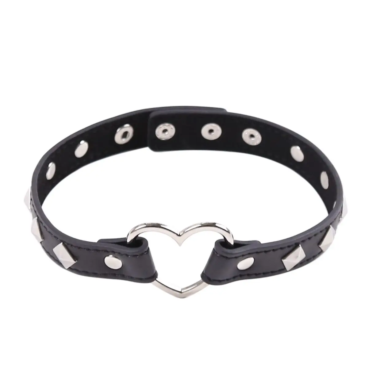 Seksowny naszyjnik z ekoskóry, damski, czarny, punkowy choker, obroża z zamkiem i kluczem, kolce, gotycki choker, akcesoria do cosplayu, biżuteria na imprezę.