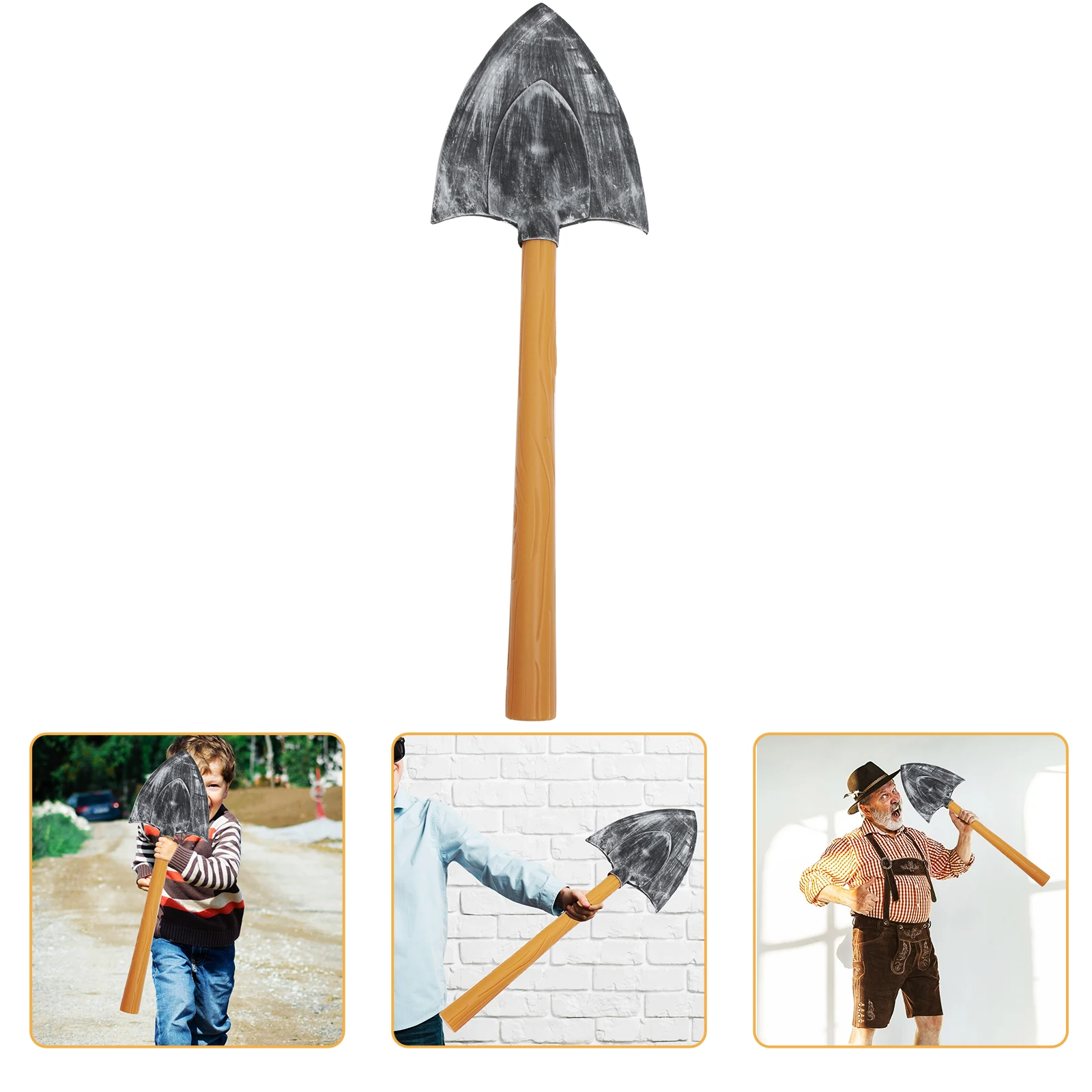 

Shovel Prop Spade Photography Decorative Fake Model Sponge Party Accessories Unique Design Festival Decoration Stage Performance