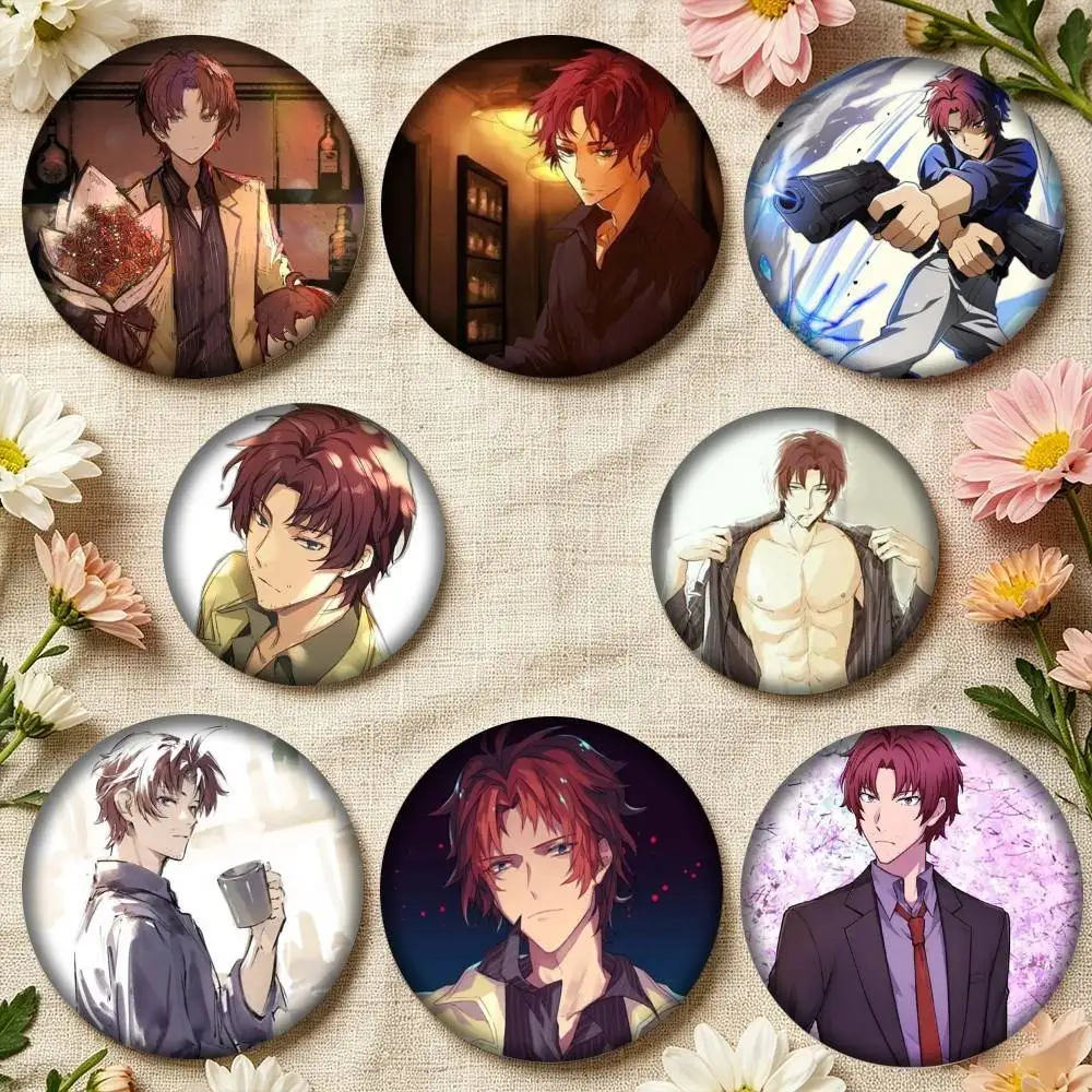 Hot Anime B-Bungo Stray D-Dogs Oda Sakunosuke 25mm 32mm 44mm 58mm 75mm Brooches Badges Pins for Accessories Gift